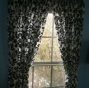 Handmade black and white Curtains